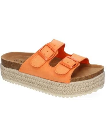 SPORT3PUNTO0 M-189 SANDALEN ORANGE PLATEAU SCHNALLEN VARIOS COLORES