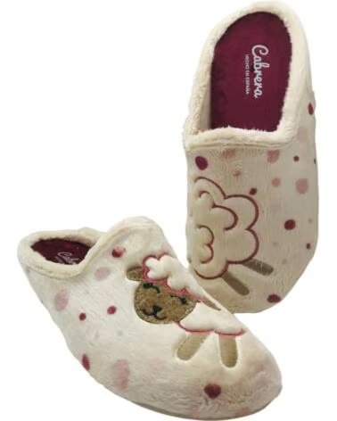 CABRERA CIABATTA DA CASA DONNA MONTBLANC 3243 AVORIO MARFIL