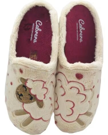 CABRERA CIABATTA DA CASA DONNA MONTBLANC 3243 AVORIO MARFIL