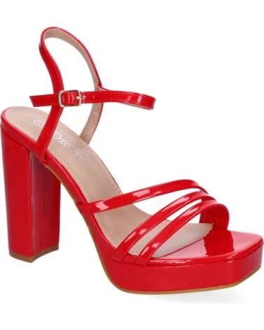 HIGH-HEEL-PLATEAUSANDALE SPORT3PUNTO0 JL608 ROT VARIOS COLORES