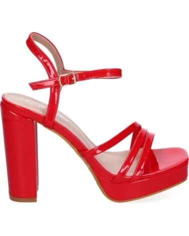 HIGH-HEEL-PLATEAUSANDALE SPORT3PUNTO0 JL608 ROT VARIOS COLORES