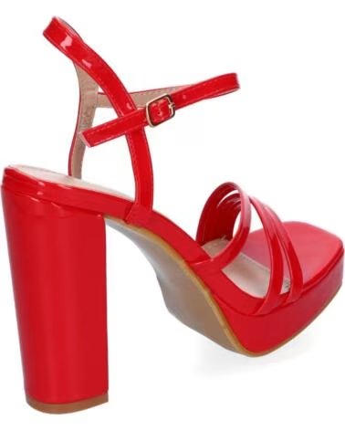 HIGH-HEEL-PLATEAUSANDALE SPORT3PUNTO0 JL608 ROT VARIOS COLORES