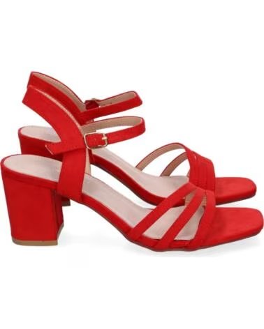 SPORT3PUNTO0 YG621 SANDALI CON TACCO ALTO E LISTINI IN ROSSO VARIOS COLORES