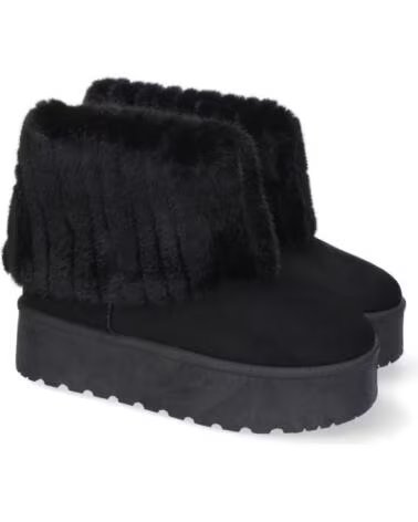 SPORT3PUNTO0 BOTAS 8908 NEGRAS DE PELO SINTÉTICO CON PLATAFORMA VARIOS COLORES