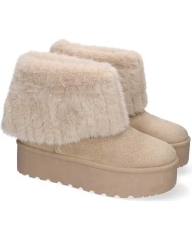 SPORT3PUNTO0 8908 STIVALETTI CON ZEPPA E PELLICCIA BEIGE VARIOS COLORES