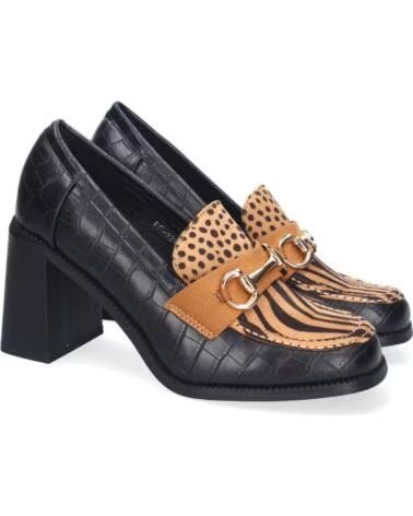 SPORT3PUNTO0 FF-3347 DÉCOLLETÉ CON STAMPA ANIMALIER E FIBBIA VARIOS COLORES