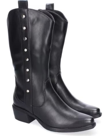 SPORT3PUNTO0 VR1-389 SCHWARZE HOHE WESTERNSTIEFEL MIT NIETEN VARIOS COLORES