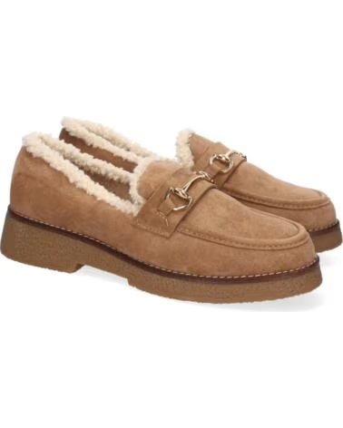 SPORT3PUNTO0 FF-3348 BEIGEFARBENE WILDLEDER-LOAFER MIT FELLFUTTER VARIOS COLORES