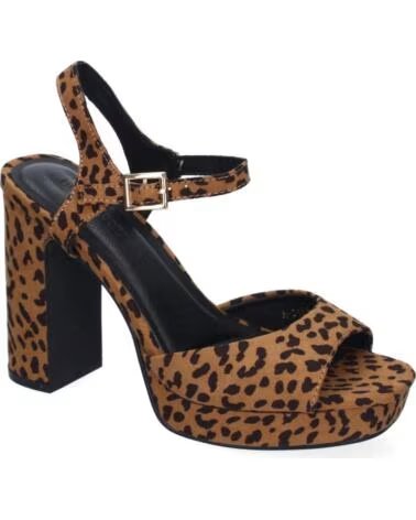 SPORT3PUNTO0 A-3484 HIGH-HEEL-SANDALEN MIT LEOPARDENMUSTER VARIOS COLORES