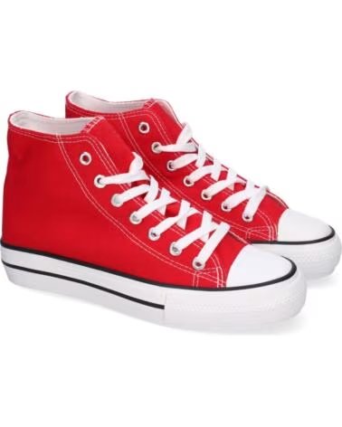 SPORT3PUNTO0 CZ-771 ZAPATILLAS ALTAS DE LONA ROJAS VARIOS COLORES