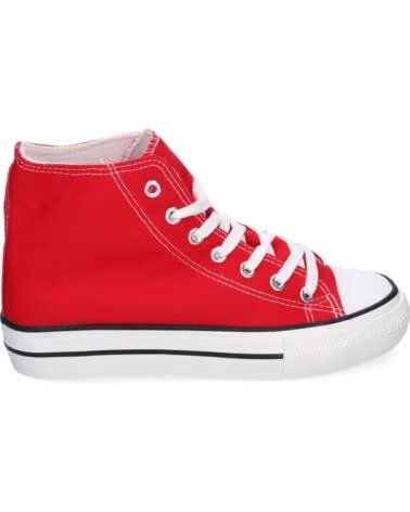 SPORT3PUNTO0 CZ-771 HOHE CANVAS-SNEAKER ROT VARIOS COLORES