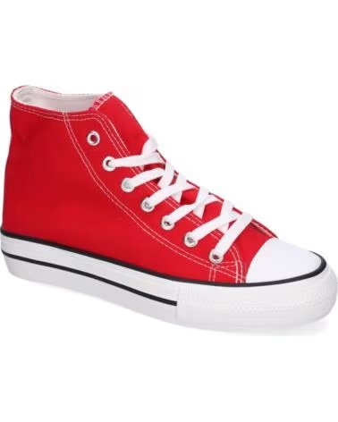 SPORT3PUNTO0 CZ-771 HOHE CANVAS-SNEAKER ROT VARIOS COLORES