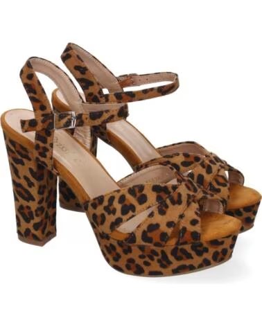 SPORT3PUNTO0 Y5628 SANDALI CON TACCO STAMPA LEOPARDO VARIOS COLORES