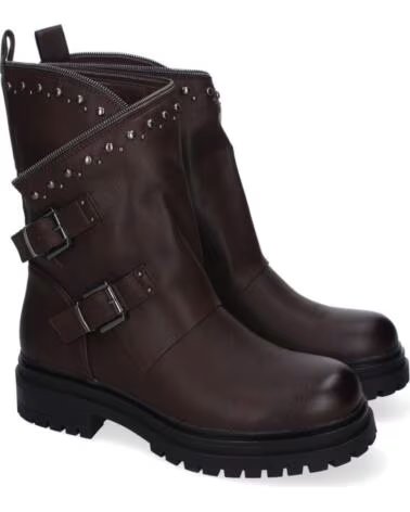 SPORT3PUNTO0 STIVALETTI IN STILE BIKER JH28030 MARRONE VARIOS COLORES