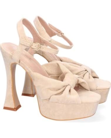 SPORT3PUNTO0 JL627 BEIGE HIGH-HEEL-SANDALEN MIT PLATEAU VARIOS COLORES