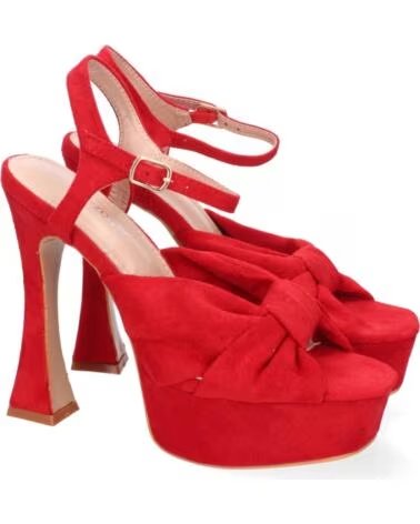SPORT3PUNTO0 JL627 HIGH HEEL SANDALEN MIT PLATEAU ROT VARIOS COLORES