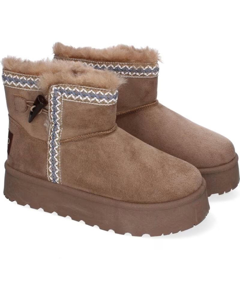 SPORT3PUNTO0 HZ2000-103-KAKI PLATEAU-WINTERSTIEFEL MIT FELL-DETAILS VARIOS COLORES