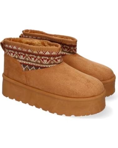 SPORT3PUNTO0 SL-729-CAMEL STIVALETTI CON ZEPPA E MOTIVO ETNICO VARIOS COLORES