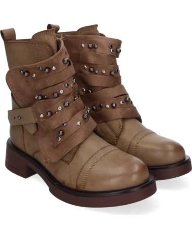 SPORT3PUNTO0 F6595 STIVALETTI STILE MOTOCICLISTA KAKI VARIOS COLORES