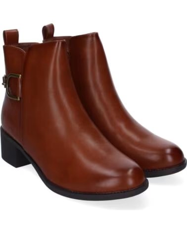 SPORT3PUNTO0 2409 BOTINES DE MUJER EN COLOR CAMEL CON HEBILLA VARIOS COLORES