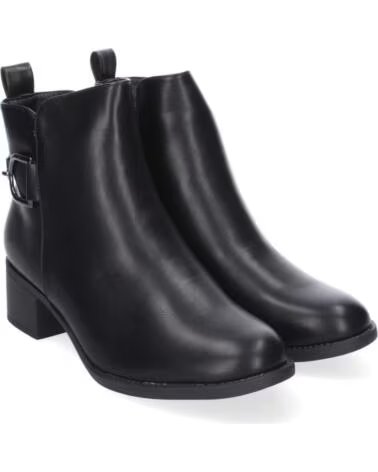 SPORT3PUNTO0 2409 DAMEN STIEFELETTEN MIT BLOCKABSATZ IN SCHWARZ VARIOS COLORES