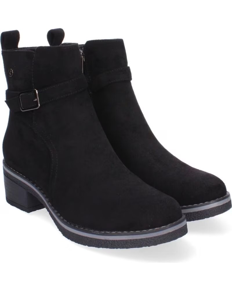 SPORT3PUNTO0 VRA-1072 DAMEN STIEFELETTEN AUS SYNTHETISCHEM WILDLEDER MIT SCHNALLE UND REISSVERSCHLUSS VARIOS COLORES