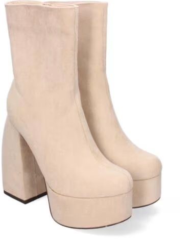 SPORT3PUNTO0 STIVALETTI CON TACCO LARGO E PLATFORM YZ22-15 BEIGE VARIOS COLORES