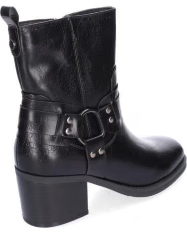 SPORT3PUNTO0 4320 SCHWARZE BIKER-STIEFELETTEN VARIOS COLORES