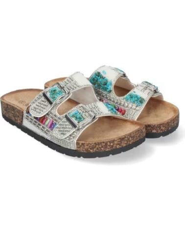 SPORT3PUNTO0 XG-2P202-PLATA FLACHE SANDALEN DAMEN VARIOS COLORES