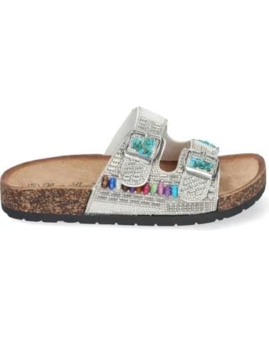 SPORT3PUNTO0 XG-2P202-PLATA FLACHE SANDALEN DAMEN VARIOS COLORES