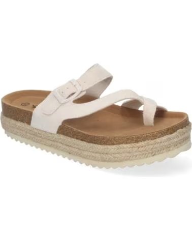 SPORT3PUNTO0 M-238 DAMEN FLACHE SANDALEN BEIGE VARIOS COLORES