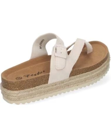 SPORT3PUNTO0 M-238 DAMEN FLACHE SANDALEN BEIGE VARIOS COLORES