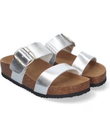 SPORT3PUNTO0 M-282 FLACHE DAMEN SANDALEN SILBER VARIOS COLORES