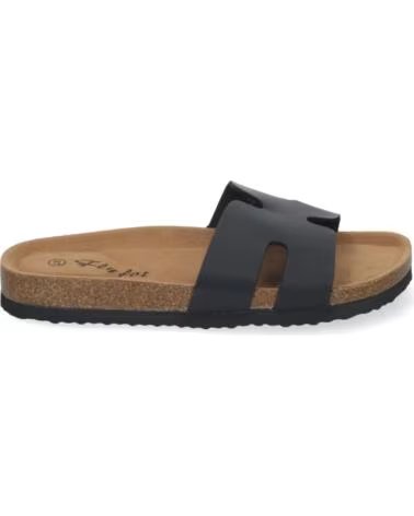 SPORT3PUNTO0 M-235 FLACHE DAMENANDALEN IN SCHWARZ VARIOS COLORES