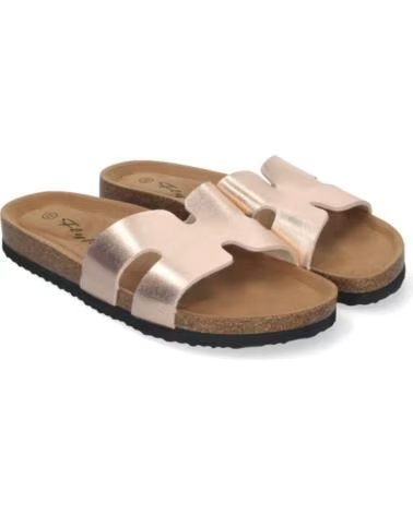 SPORT3PUNTO0 M-235 FLACHE SANDALEN CHAMPAGNER VARIOS COLORES