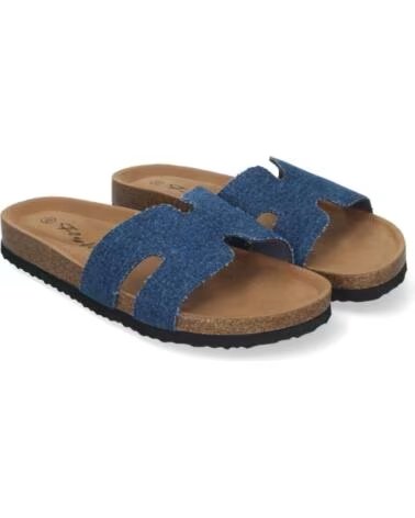 SPORT3PUNTO0 M-235 FLACHE JEANSSTOFF SANDALEN VARIOS COLORES