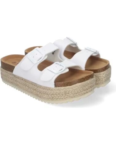 SPORT3PUNTO0 M-239 WEISSE PLATEAUSANDALEN MIT SCHNALLEN VARIOS COLORES