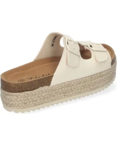 SPORT3PUNTO0 M-239 BEIGE PLATEAU-SANDALEN MIT SCHNALLEN VARIOS COLORES