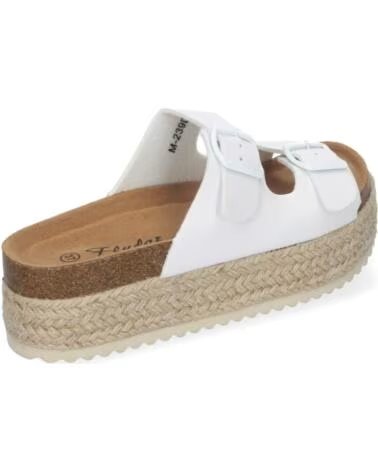 SPORT3PUNTO0 M-239 WEISSE PLATEAUSANDALEN MIT SCHNALLEN VARIOS COLORES