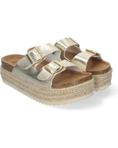 SPORT3PUNTO0 M-239 GOLD FLACHE SANDALEN MIT SCHNALLEN VARIOS COLORES