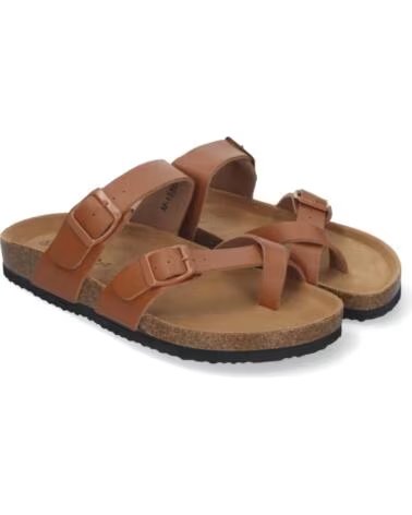 SPORT3PUNTO0 M-155 TAUPE SANDALIAS PLANAS HEBILLAS VARIOS COLORES