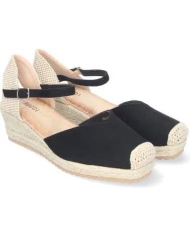 SPORT3PUNTO0 VRA-693 KEILSANDALEN AUS ESPARTOBLATT SCHWARZ VARIOS COLORES