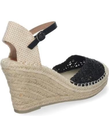 SPORT3PUNTO0 VRA-851 KEILSANDALEN ESPARTO SCHWARZ VARIOS COLORES