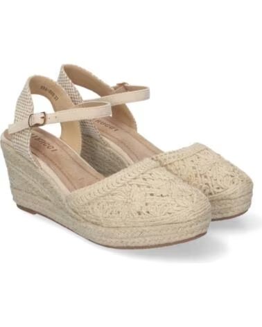 SPORT3PUNTO0 VRA-898 SANDALO CON ZEPPA BEIGE CON CHIUSURA A FIBBIA VARIOS COLORES