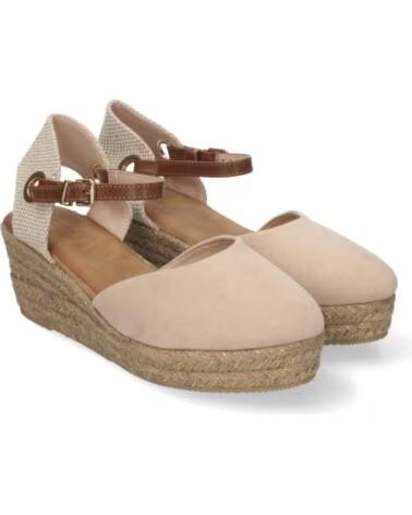 SPORT3PUNTO0 A-3005 SANDALO CON ZEPPA E CINTURINI BEIGE VARIOS COLORES