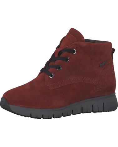 Botines de Mujer TAMARIS 86204 NUBUCK ROJO
