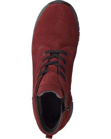 Botines de Mujer TAMARIS 86204 NUBUCK ROJO