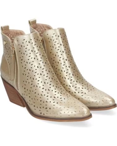 SPORT3PUNTO0 VR003 STIEFELETTEN AUS GOLDFARBENEM LEDER PERFORIERT VARIOS COLORES
