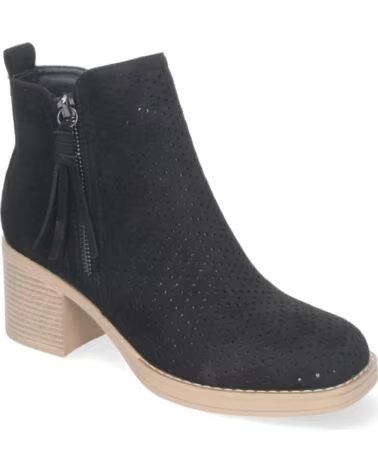 SPORT3PUNTO0 VR002 STIEFELETTEN MIT BREITEM ABSATZ UND REISSVERSCHLUSS SOWIE PERFORIERTEN DETAILS VARIOS COLORES
