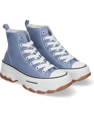 BASKETS SPORT3PUNTO0 EV-100 BLEU CIEL MONTANTES PLATEFORME VARIOS COLORES